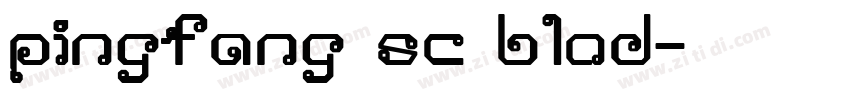 pingfang sc blod字体转换